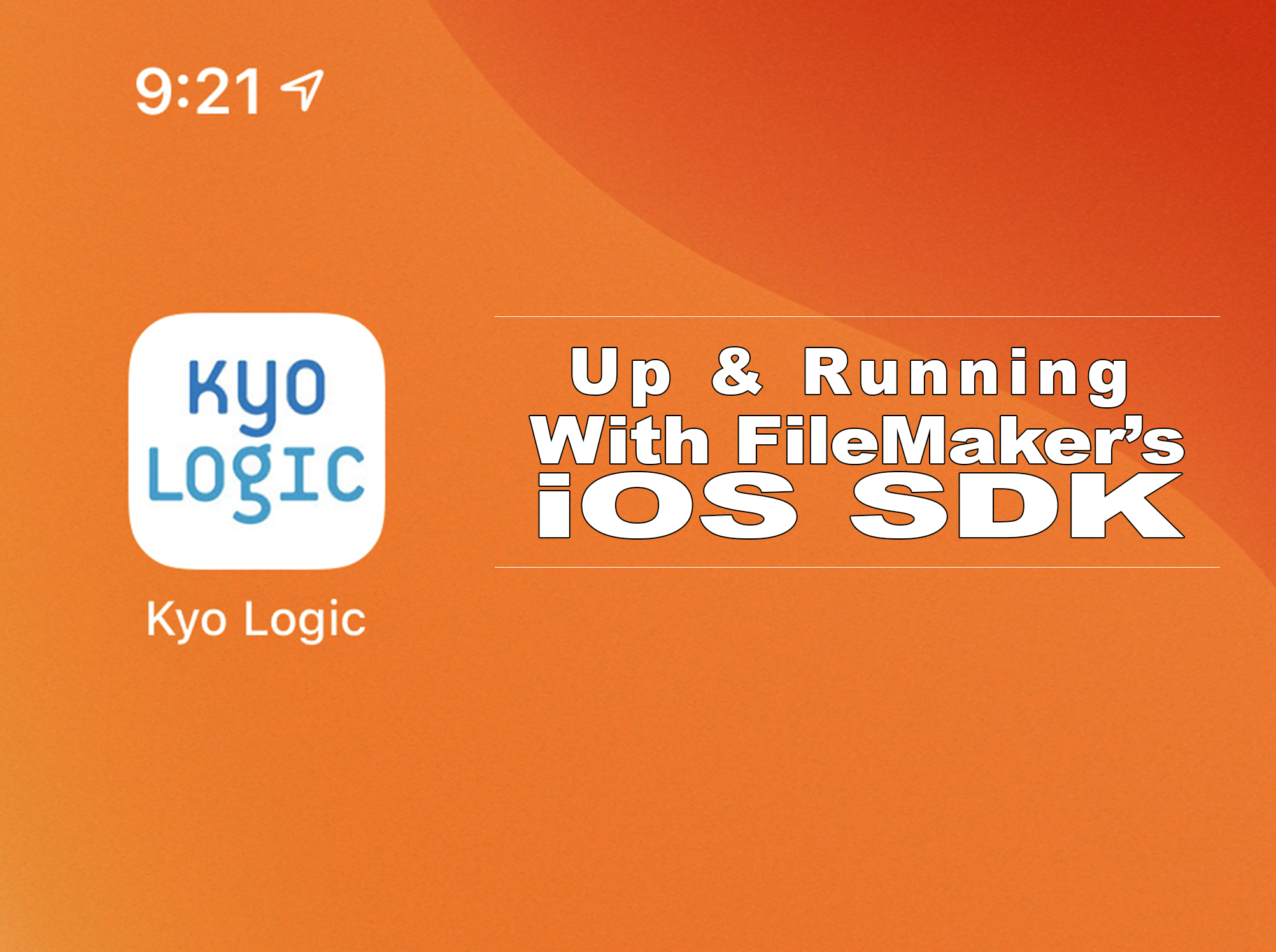 Up and Running with FileMaker’s IOS SDK