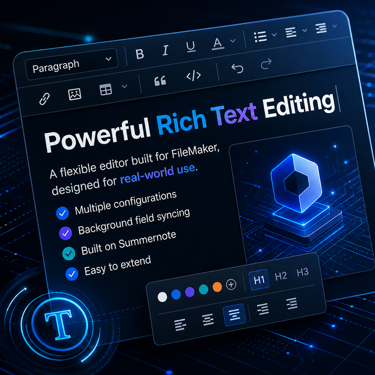 A Flexible Rich Text Editor for FileMaker, Built for Real-World Use