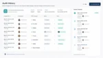Conceptual preview of a FileMaker audit log and version history interface