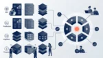 Separate department data silos versus one shared operational data core