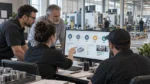 Manufacturing sales and operations team reviewing one connected workflow app