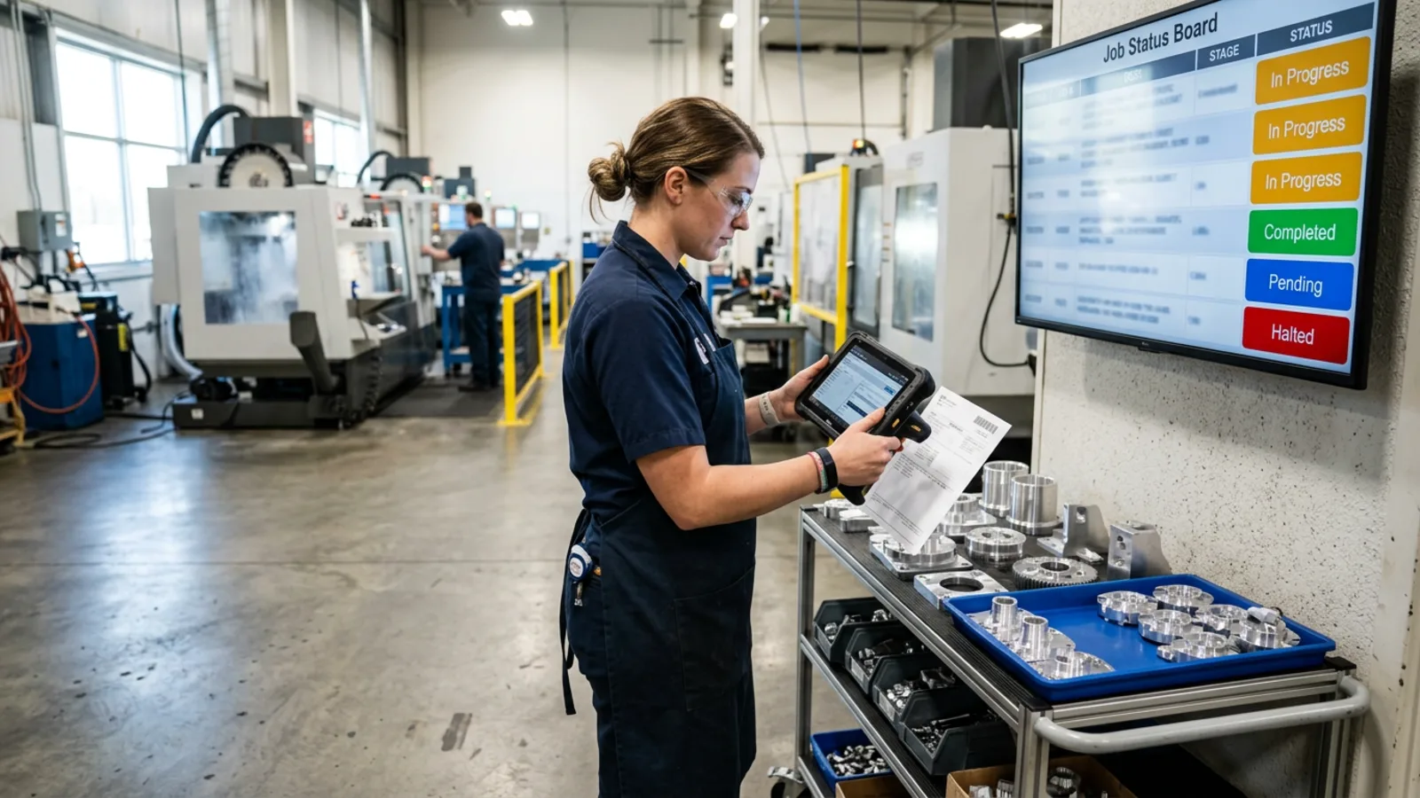 Shop-Floor Visibility Without a Full ERP: Tracking Jobs, Materials, and Status in One Place